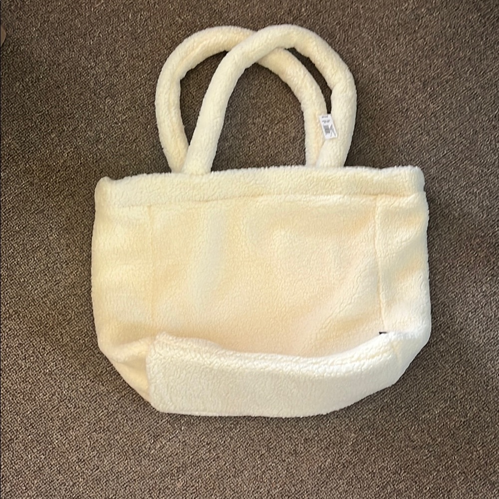 GAP Cream Sherpa Tote Bag